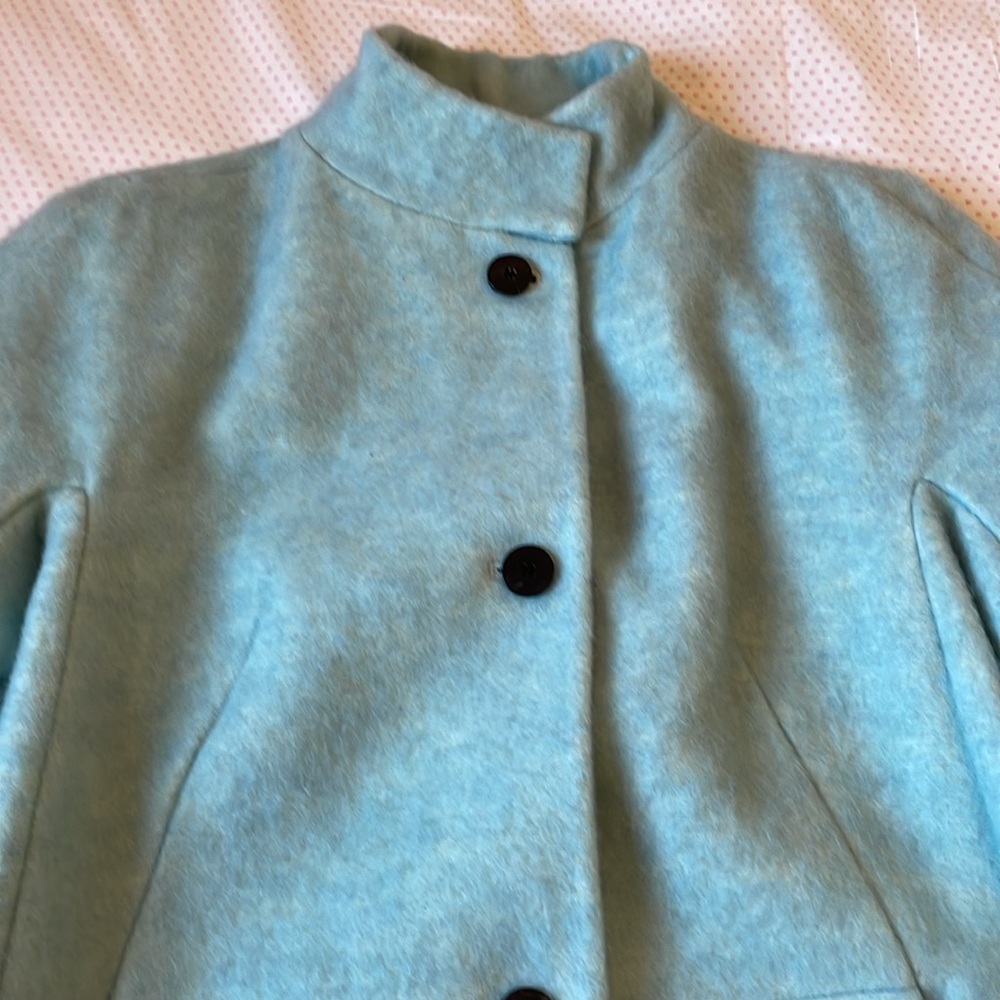 Women's Blue Coat - Picture 5 of 12